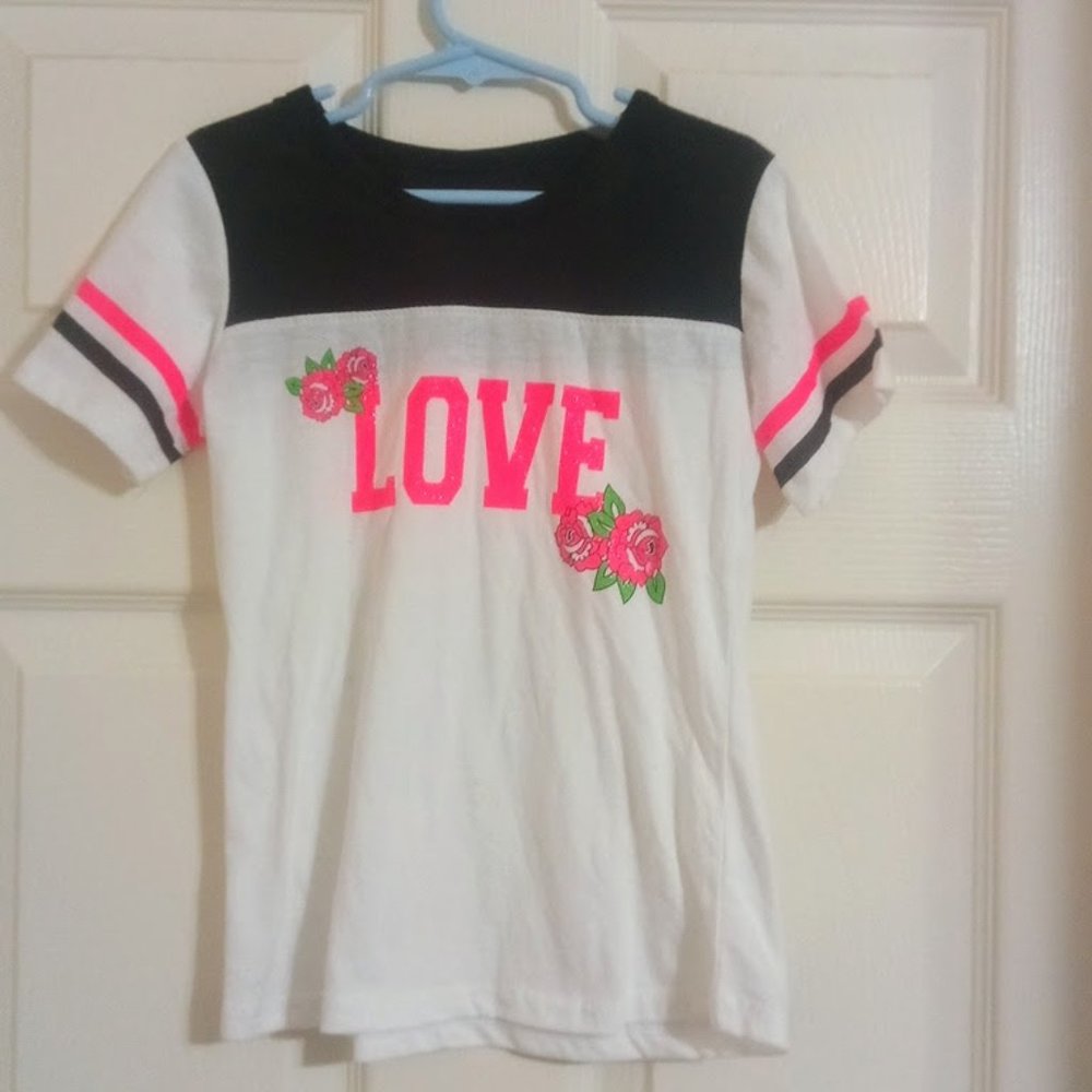 Zone Pro Glitter Love T-Shirt Girls size 6